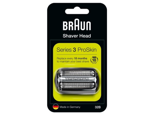 Braun 32B Series 3, Musta, 320s-4, 330s-4, 320s-5, 330s-5, 17 g