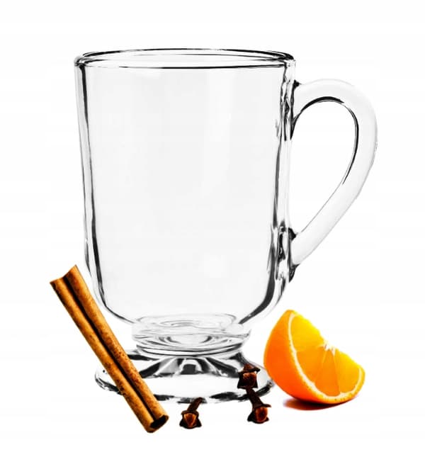 Teglas med hank, transparent, 300 ml, Allo