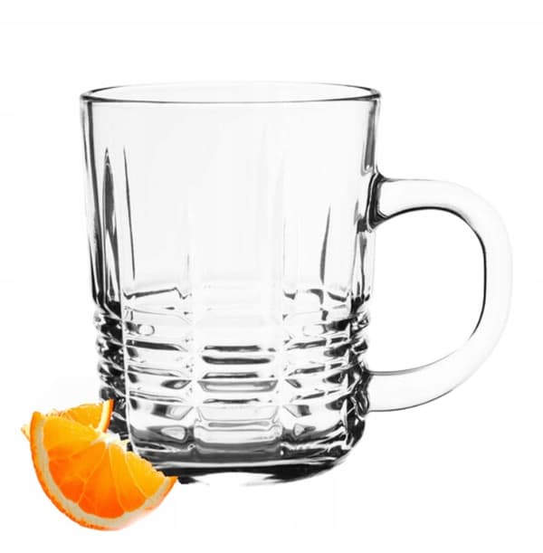 Glas med handtag för drycker tillverkat av slitstarkt glas 230 ml Julian