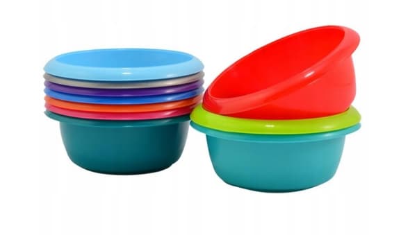 Køkkenskål rund plast universal 5,7l