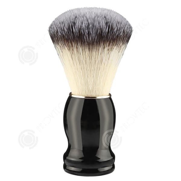 INN Rakborste 3 delar Borste Ring Handtag Män Skägg Mjuk Mjuk Borst Borste Gammal grävling Hår Manuella borstar Mjuk Fiber