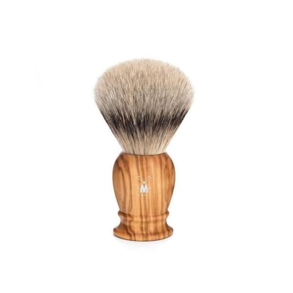 Mühle Classic 2 rakborste i rent silver - silver/brun - 23 mm