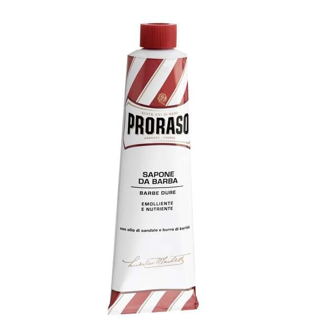 PRORASO Sapone Da Barba softening shaving soap with sandalwood oil and shea butter 150ml