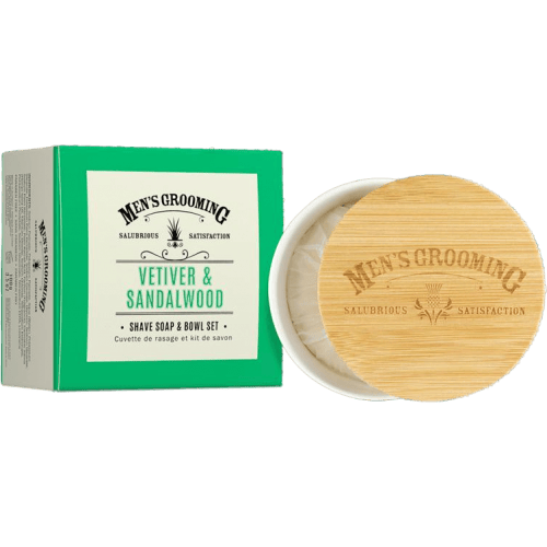 Scottish Fine Soap Company Vetiver & Sandalwood Shave Soap & Bowl Set - Rakgel