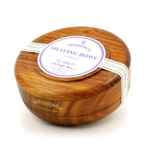 D.R. Harris Shaving Soap Lavender i träskål "Mahogny" 100g