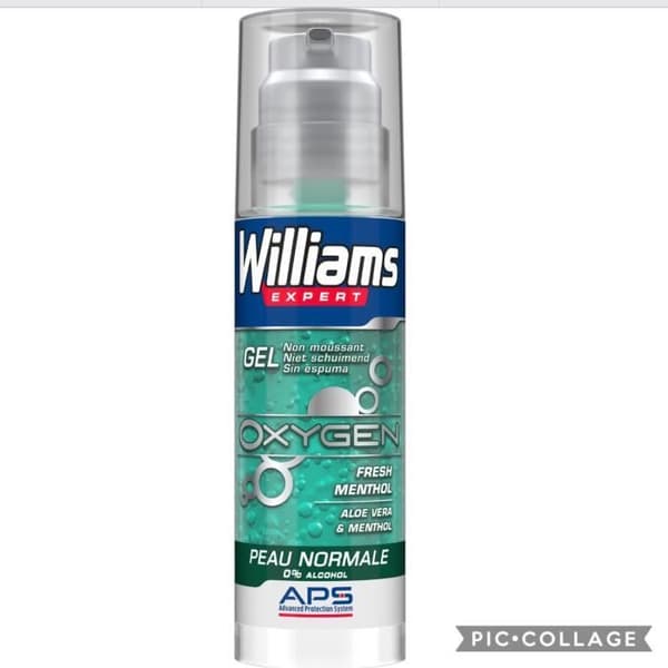 WILLIAMS OXYGEN MENTOLATED NORMAL SKIN SHAVING GEL