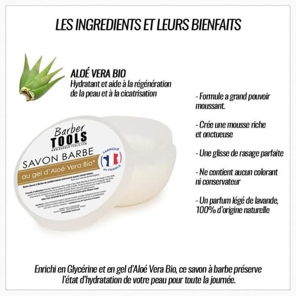 Raktvål - Tillverkad i Frankrike - 150ml - Ekologisk Aloe Vera Gel - Parabenfri - Återfuktande