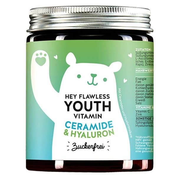 Bears With Benefits® Hey Flawless Youth Vitamin Ceramide & Hyaluron Sukkerfri 60 stk 150 g
