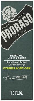 Miniatyrbilde 2 av 4: Huile pour barbe Proraso Cypress & Vetyver (30 ml)