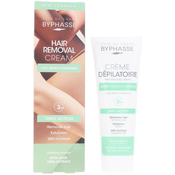 BYPHASSE DEPILATING CREAM with aloe vera extract 125 ml