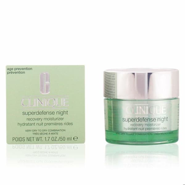 Clinique Superdefense Nattåterställande Fuktighetskräm Mycket Torr Till Torr Kombinerad Hy 50 ml