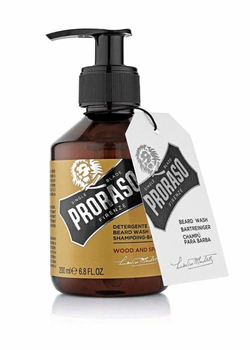 Raklödder - rakgel - Proraso skäggtvål - 400750 - Wood and Sprice Skäggschampo 200ml