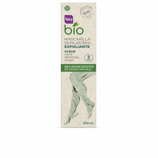 Hårborttagningsvax Taky Bio Natural 0% Scrub 200 ml