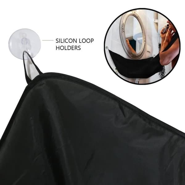 SVART, Innovation Skägg Förkläde Rakning Barber Lätt Hair Trim Haklapp för män