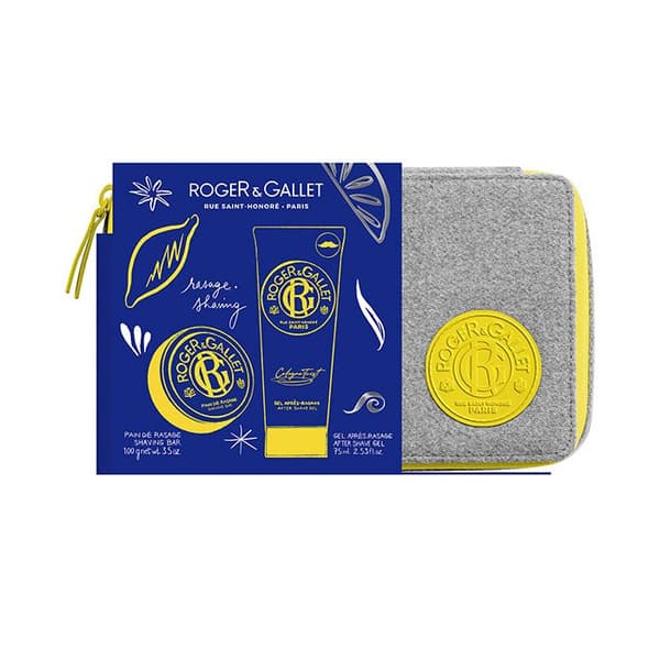 Roger & Gallet Vanity Cologne Twist Shaving Bar Set 100 G Och Aftershave Gel 75 Ml