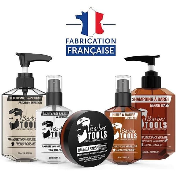 Kit/set/presentförpackning (15 PRODUKTER) med skäggvård och skötsel med Barber care | Kosmetisk