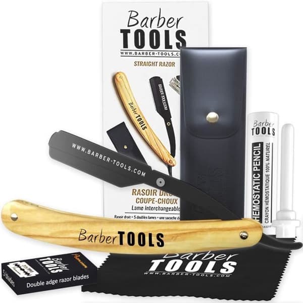 Raksats (6 produkter) - Barberrakhyvel utbytbart träblad