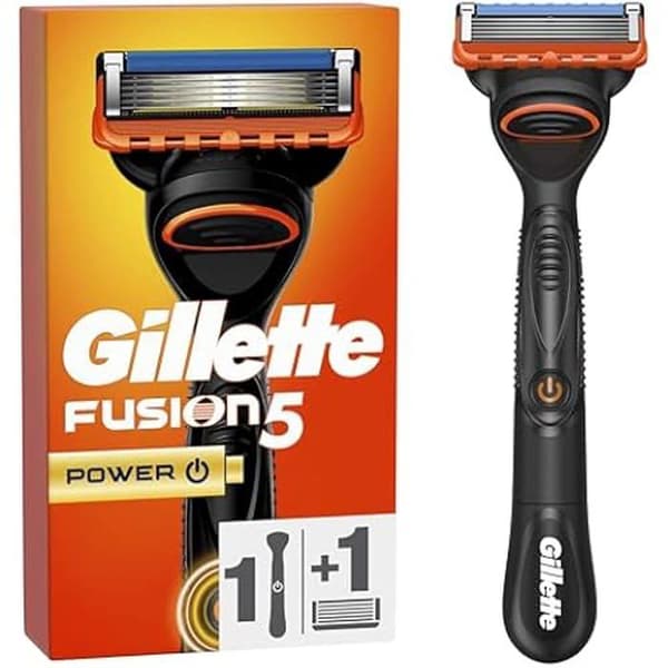 Rakapparat - GILLETTE - Fusion5 Power - 5 Anti-Friktionblad - Smörjband - Mikropulsering med Batteri