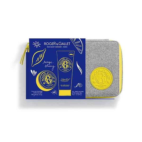 Roger & Gallet Vanity Cologne Twist Shaving Bar Set 100 G Och Aftershave Gel 75 Ml