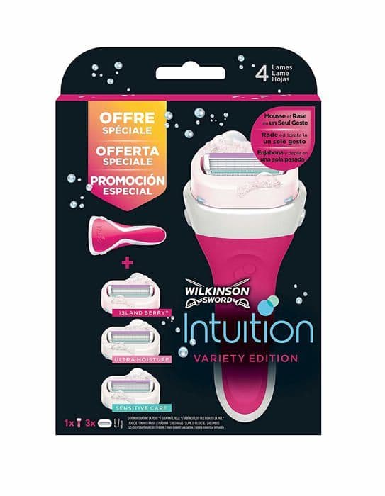 Wilkinson rakset - 7004066F - Intuition - Variety Pack - Rakhyvel för kvinnor och 3 påfyllningar