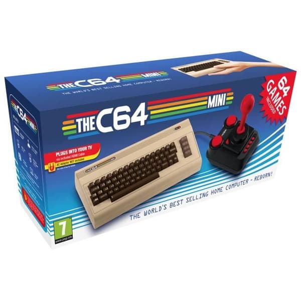 Minikonsol - THEC64 - C64 Mini - 50 % skala - Svart färg - För vuxna