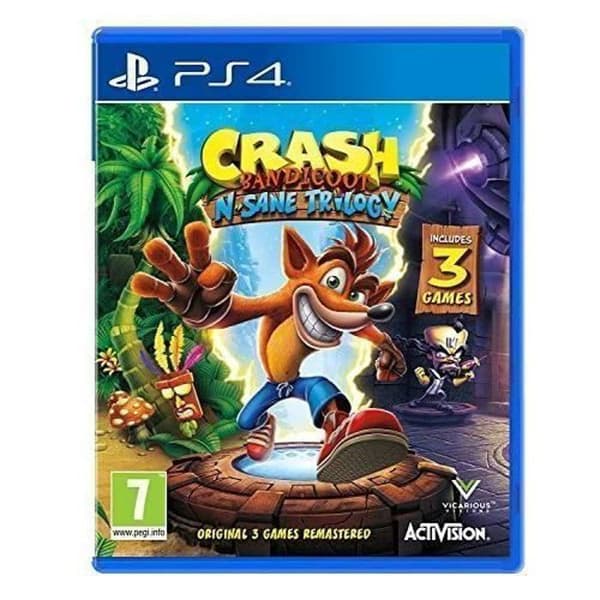 TV-spel - Activision - Crash Bandicoot N. Sane Trilogy - PS4 - Remastrad - Äventyr - Barn- USED