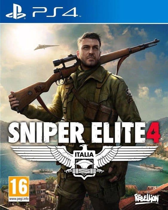 TV-spel - Sniper Elite - Sniper Elite 4 - PS4 - Action - Taktisk - Italienskt motstånd