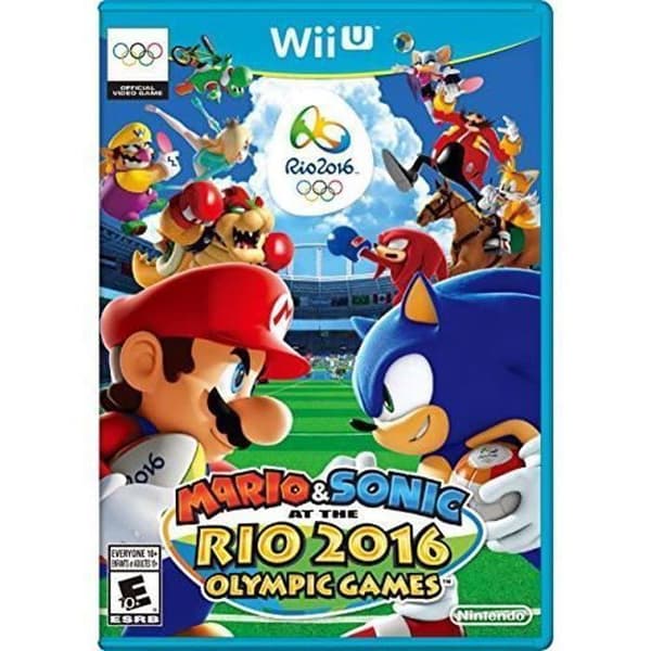 Videospel - Nintendo - Mario Sonic vid Olympiska spelen 2016 - Wii U - Standardutgåvan - Barn - Svart- USED