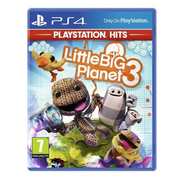 PS4-spel - Little Big Planet - Little Big Planet 3 - Kooperativt äventyr - Utforskning - Skapande- USED