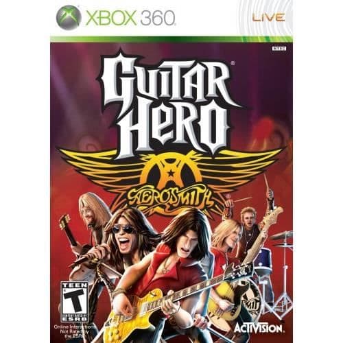 TV-spel - Guitar Hero - Aerosmith - Svart - Vuxen - Rock N Roll- USED