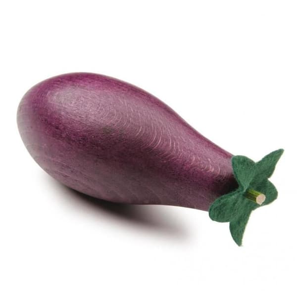 Erzi låtsaslek Trä livsmedelsbutik Merchandise Aubergine 5 x 12cm