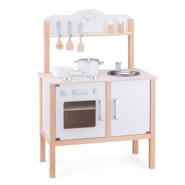 Nya klassiska leksaker - Speelkeuken - Wit - Inkluderande tillbehör - Aanrechthöjden är 44 centimeter