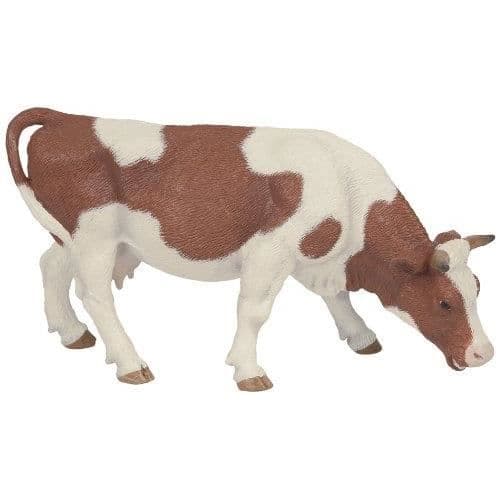Simmental-ko figur med färger - Papo - Multikolor - Barn - Leksak från gården - Samlarfigur