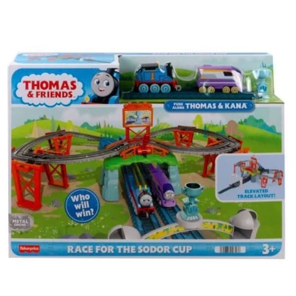 Spåruppsättning - Fisher-Price - Sodor Cup Race - Push Train - Barn - Svart