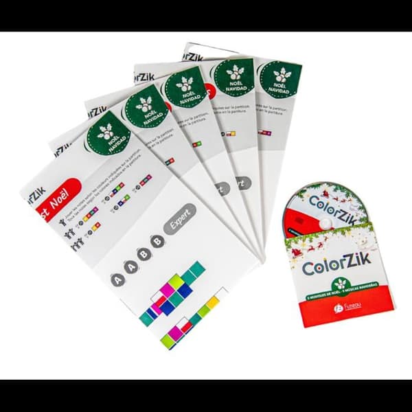 Bok + CD - Lär dig spela ett instrument - Colorzik - Julspecial