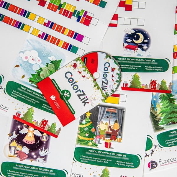 Bok + CD - Lär dig spela ett instrument - Colorzik - Julspecial