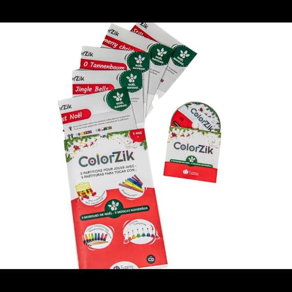 Bok + CD - Lär dig spela ett instrument - Colorzik - Julspecial