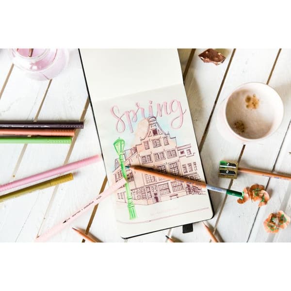 Bruynzeel Design box 48 aquarelpotloden met thoughtel