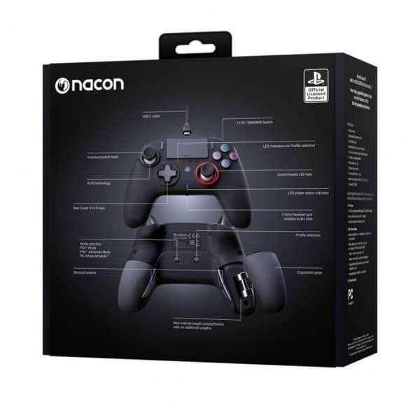 Manett - Nacon - Revolution Pro Controller 3 - Svart - Ergonomisk - Anpassningsbar