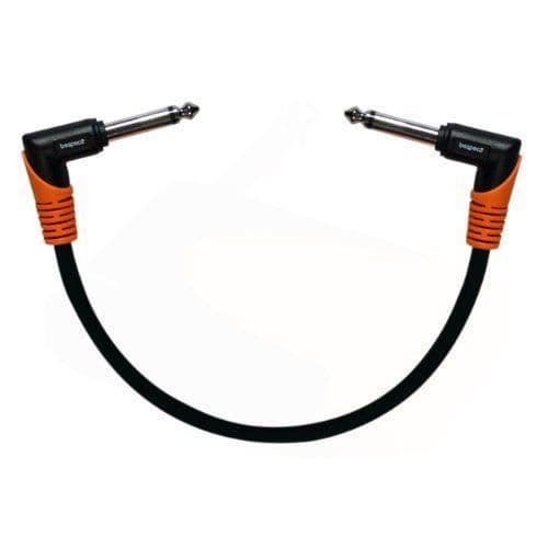 Bespeco SLPP015X3 Kabel för Instrument Jack Mono 90° 15 cm Svart