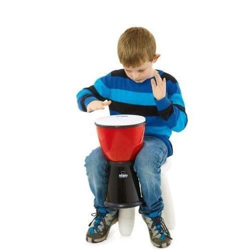 Nino Percussion NINO18R/BK ABS Djembe Svart/Röd