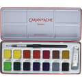 Miniatyrbild 2 av 4: Caran d'Ache: Studio Gouache: Set med 14 kastruller och 10 ml vit