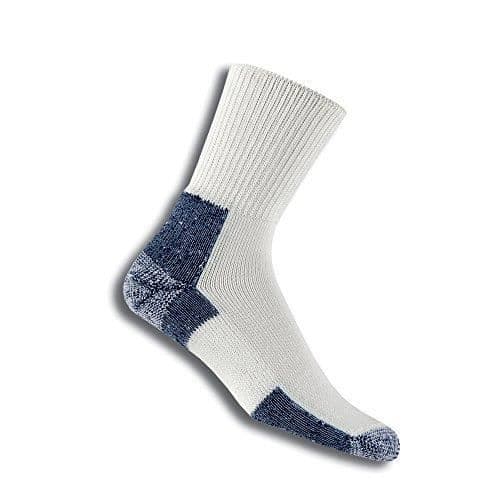 Löparstrumpor - Thorlos - XJ Max Cushion - Vit-Navy - Storlek Large - Maximal stötabsorbering