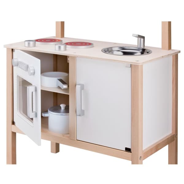 Nya klassiska leksaker - Speelkeuken - Wit - Inkluderande tillbehör - Aanrechthöjden är 44 centimeter