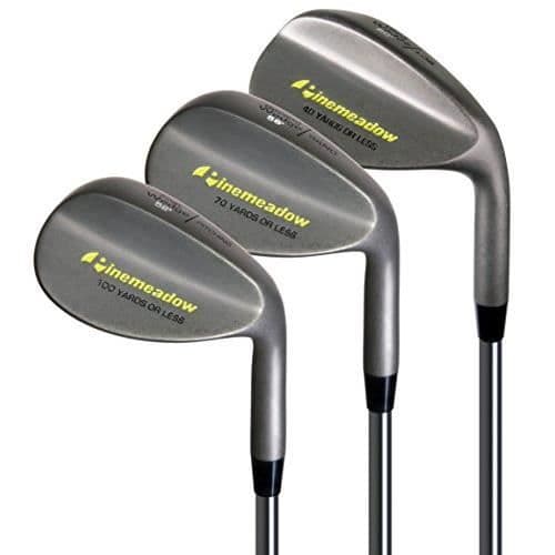 Pinemeadow Golf Mens 3 Wedge Set Höger Stål Vanlig
