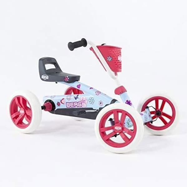 BERG Toys Girls Buzzy Bloom Kids Pedal Go Kart för 2 till 5 åringar