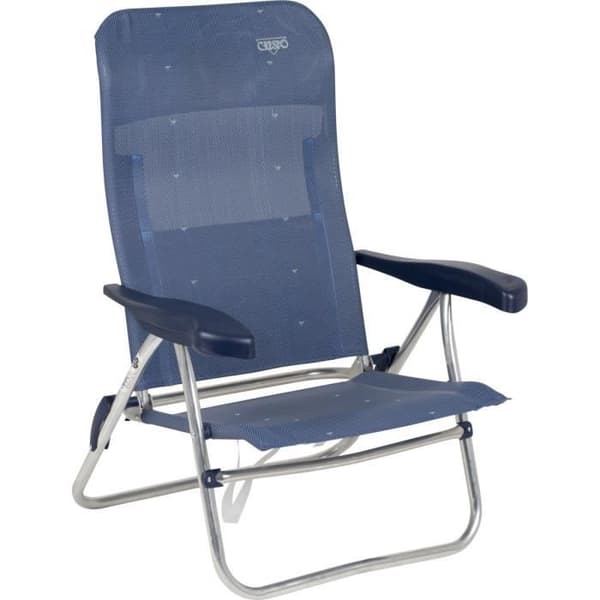 Strandstol - Crespo - AL-205 - Mörkblå - Justerbar 7 Positioner - Kompakt och Lätt