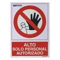 Miniatyrbild 2 av 2: Cartel Alto Acceso Solo Personlig Auktoriserad 30x21