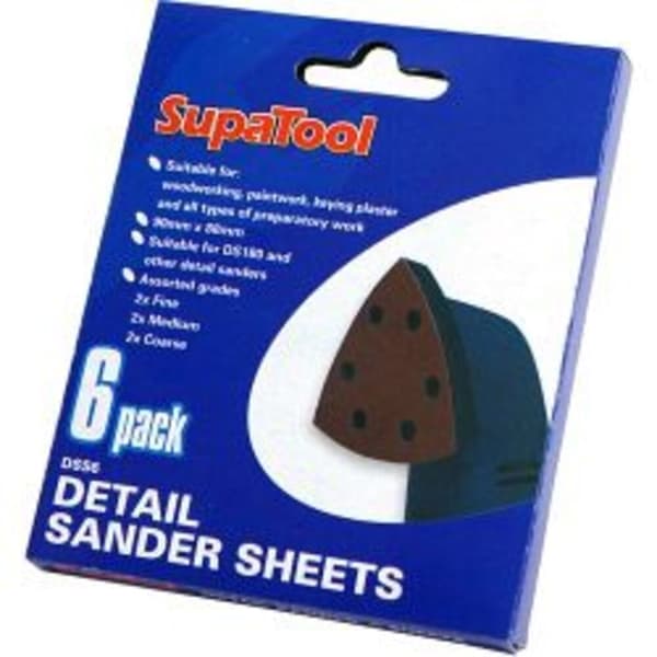 SupaTool Slipark för detaljer (6 st) Dark Brown 90mm x 88mm