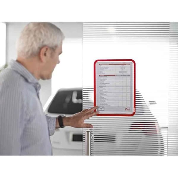MAGNETO A4 ramfickor Red Adhesive ryggrepo